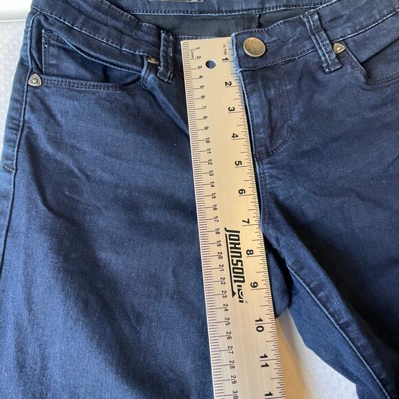 KUT Josephine Women Flared Jeans size 27 Blue Mid Rise Stretch Slim Bootcut - Picture 6 of 12